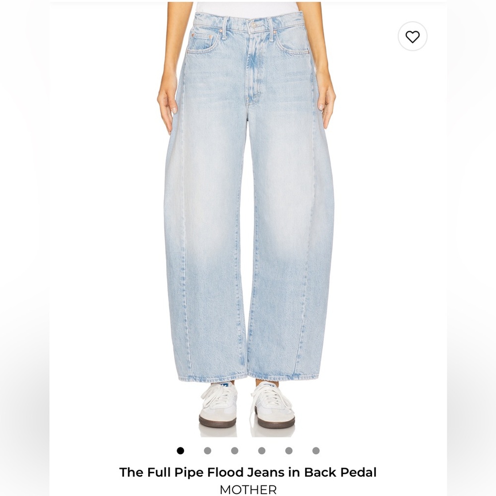 MOTHER SUPERIOR THE FULL-PIPE FLOOD Denim Jeans in BACK PEDAL SIZE 26